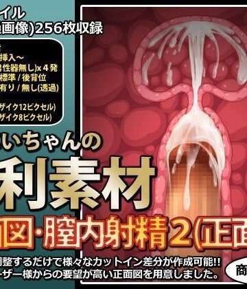 行商じいちゃんの便利素材 断面図・膣内射精2（正面図）