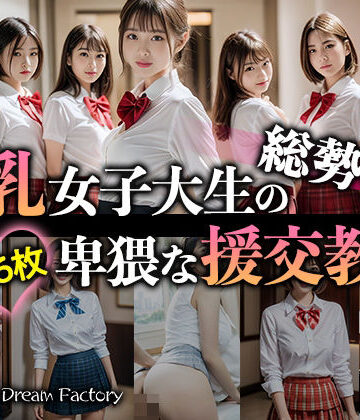 総勢8人！美乳女子大生の卑猥な援交教育