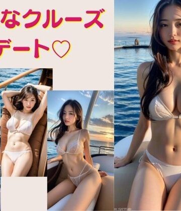 豪華なクルーズで美女とデート