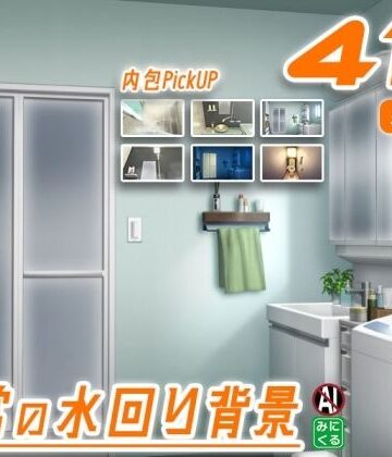 みにくる背景CG素材集『日常編』-水回り02-