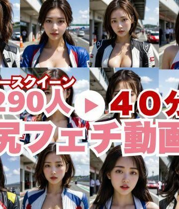 エロい夢が現実に！？レースクイーンのデカ尻！匂いを感じるほどのドアップで。