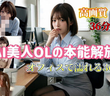 AI美人OLの本能解放 オフィスで濡れる36分