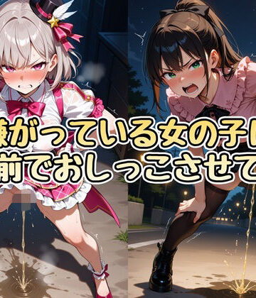 嫌がっている女の子に目の前でおしっこさせてみた