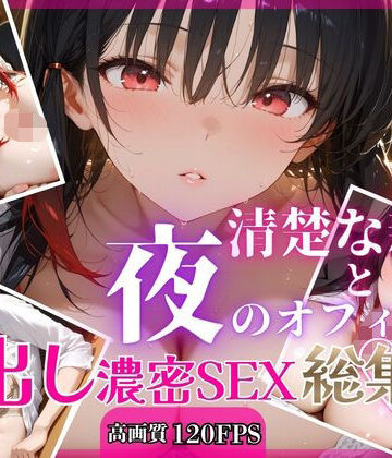 清楚な新人と夜のオフィスで中出し濃密SEX【総集編】