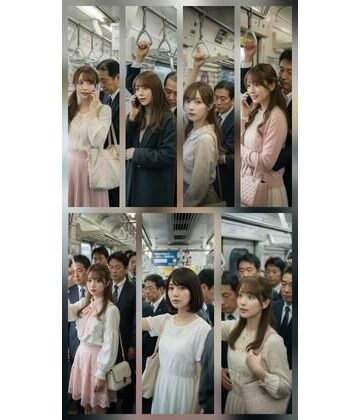 電車で見かけた好みの女性に悪戯
